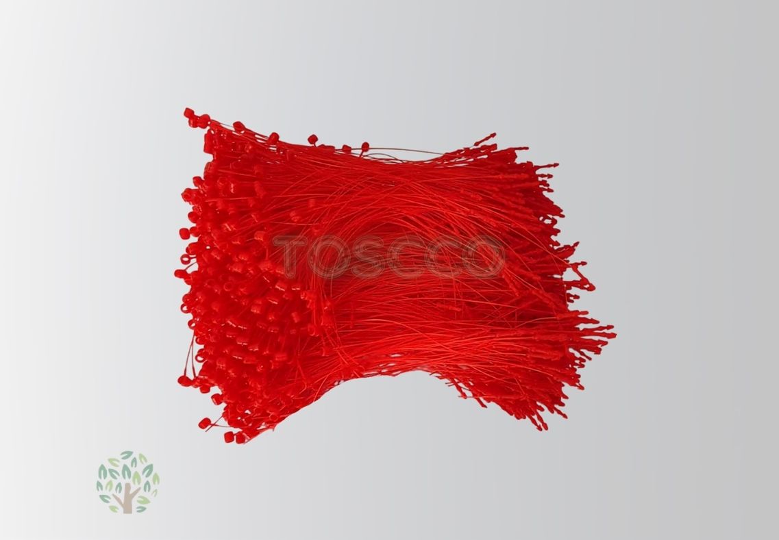 TOSCCO Tag Fastener Red 5 inch