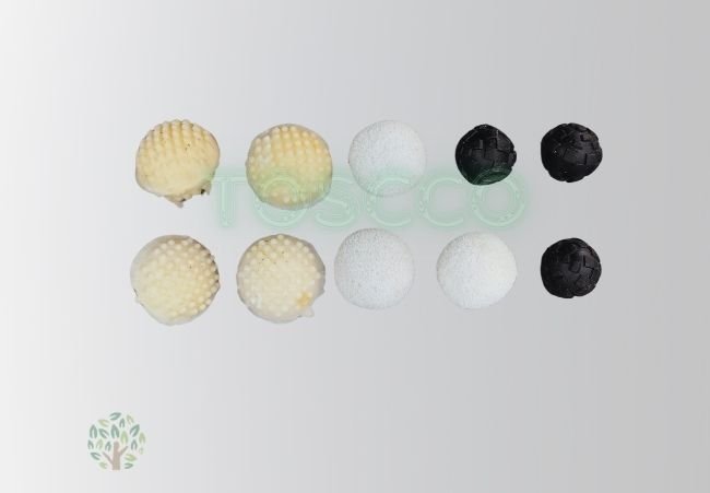 TOSCCO Soft Hard Spiky Rubber Washing Balls