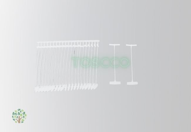 TOSCCO Tag Fastener Clear or White 15mm 25mm 35mm